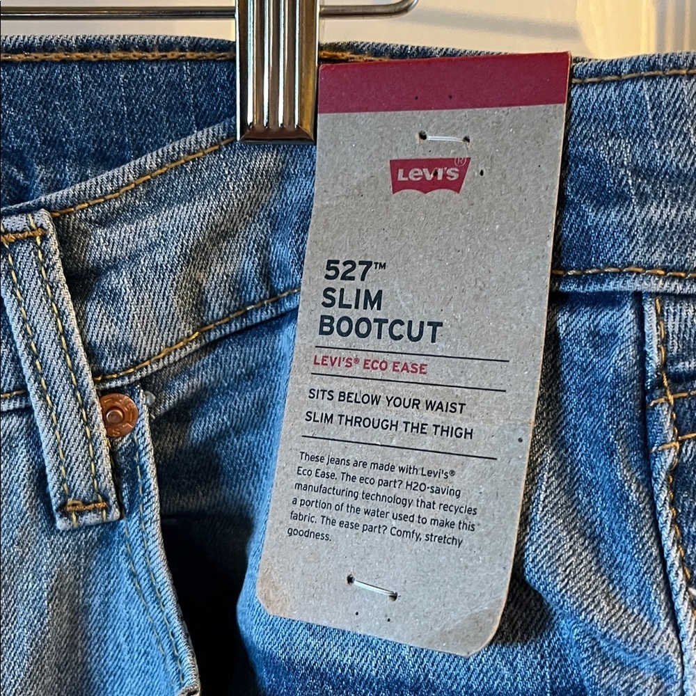 Levi's Men's Light Blue Slim Bootcut Jeans Size 33 X 30 - Picture 5 of 5